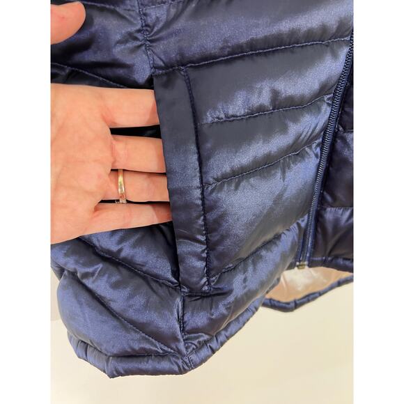 Bernardo Womens Blue Goose Down Puffer Vest Size Medium - Picture 8 of 12